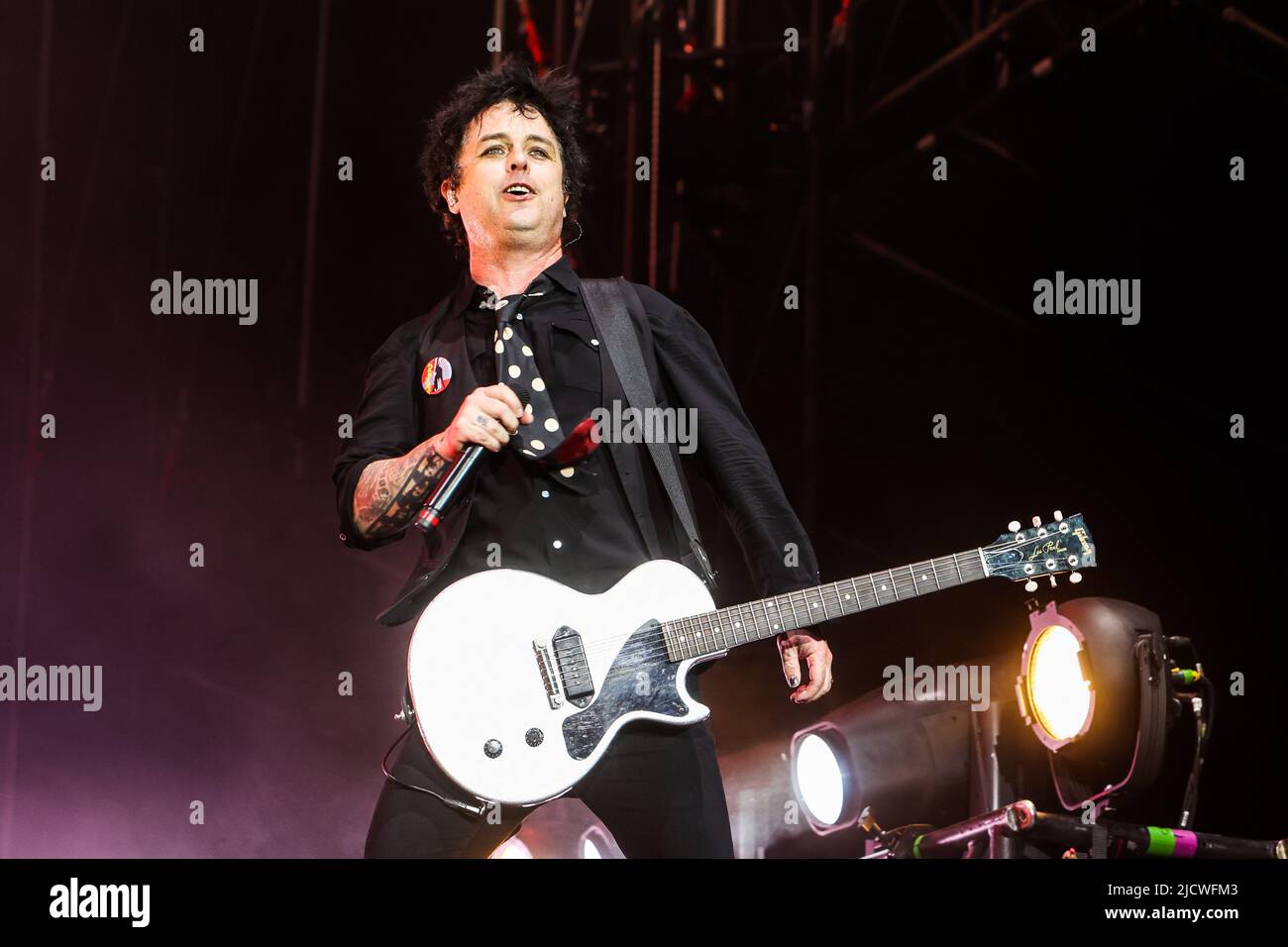 Milan, Italie, 15 juin 2022. Green Day en concert au festival IDAYS Banque D'Images