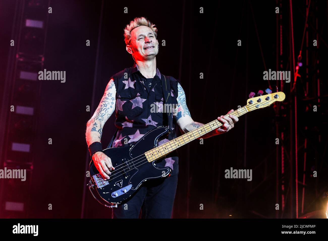 Milan, Italie, 15 juin 2022. Green Day en concert au festival IDAYS Banque D'Images