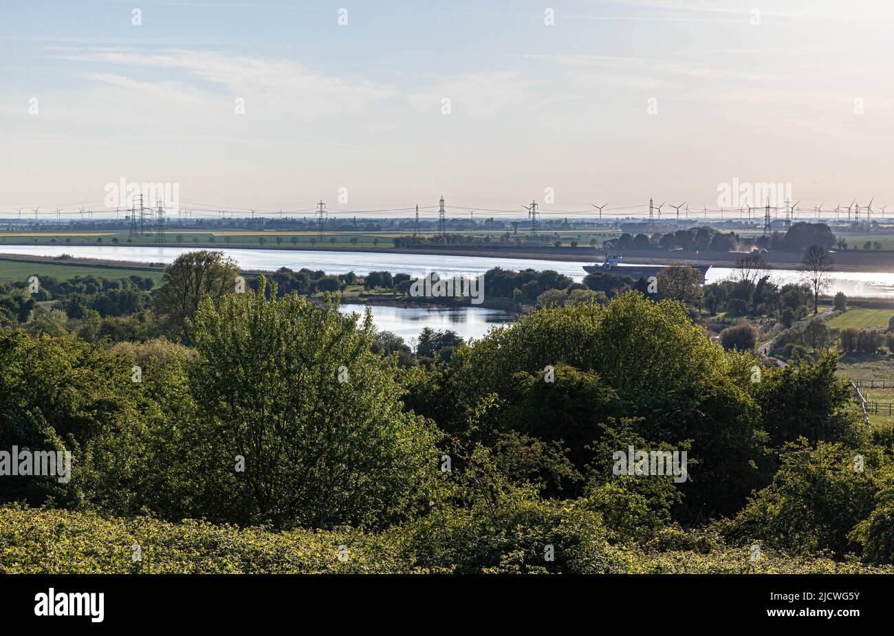 Burton Upon Stather, Scunthorpe, Angleterre, Royaume-Uni. Banque D'Images