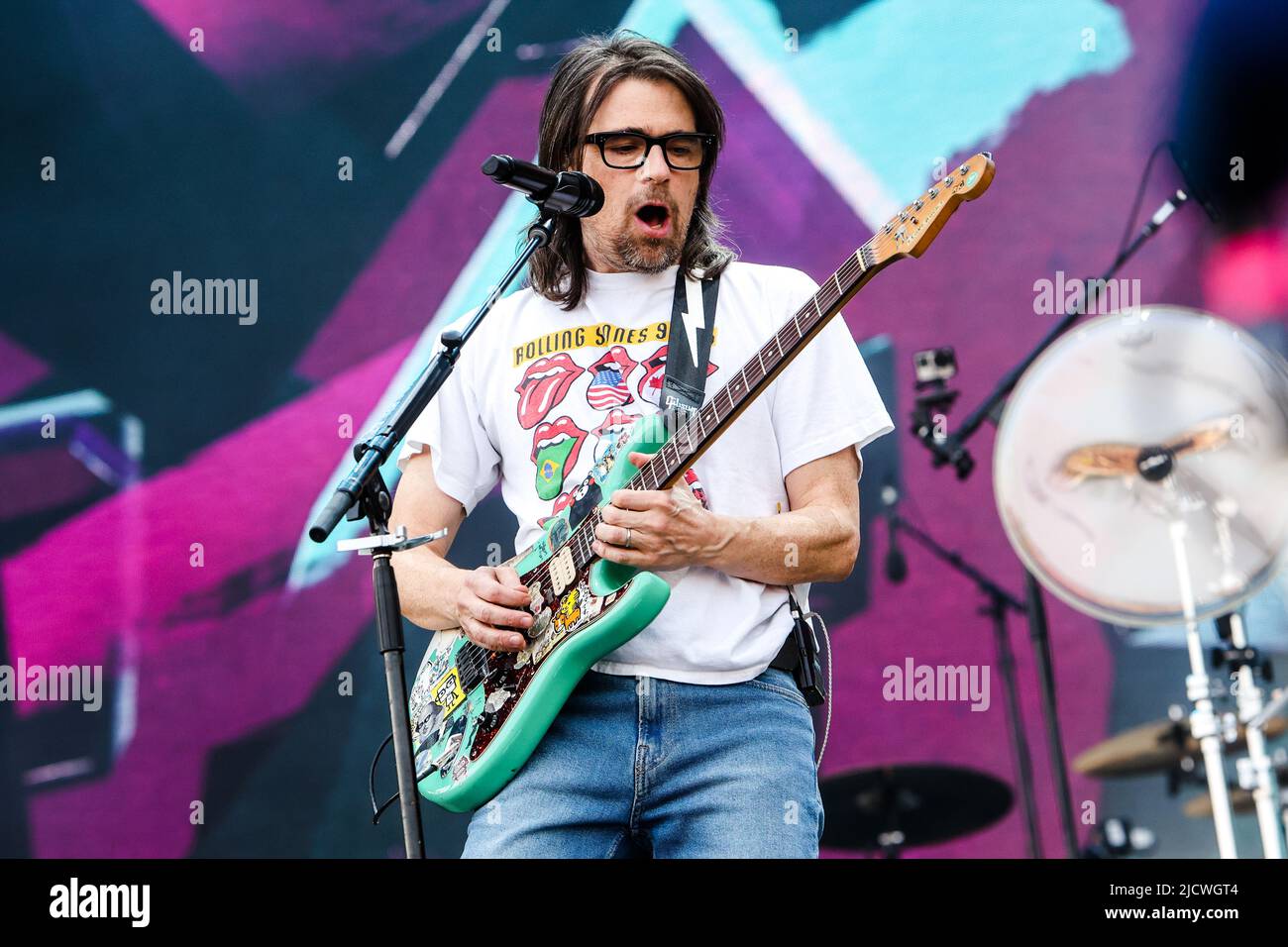 Milan, Italie, 15 juin 2022. Weezer en concert au festival IDAYS Banque D'Images