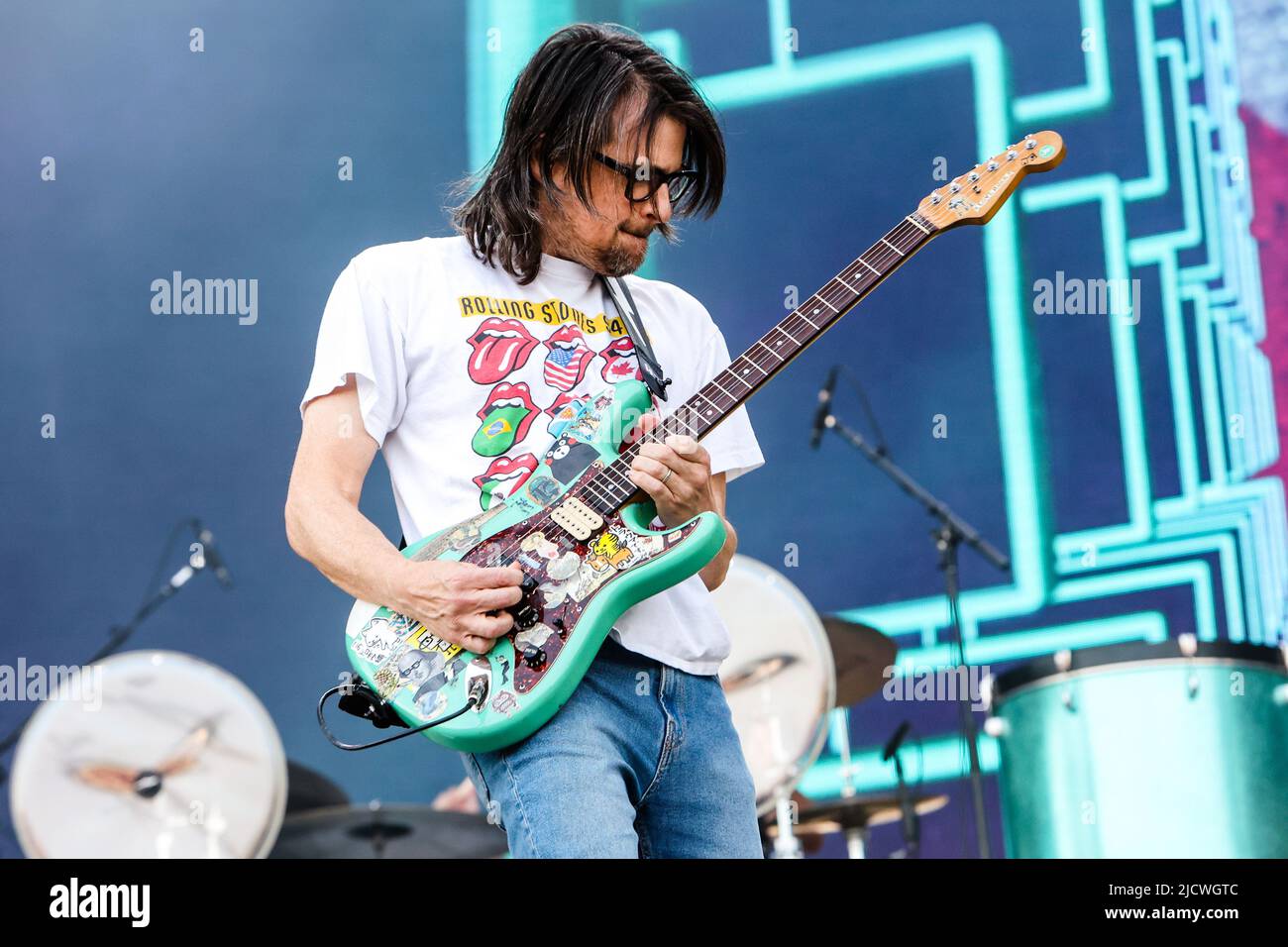 Milan, Italie, 15 juin 2022. Weezer en concert au festival IDAYS Banque D'Images