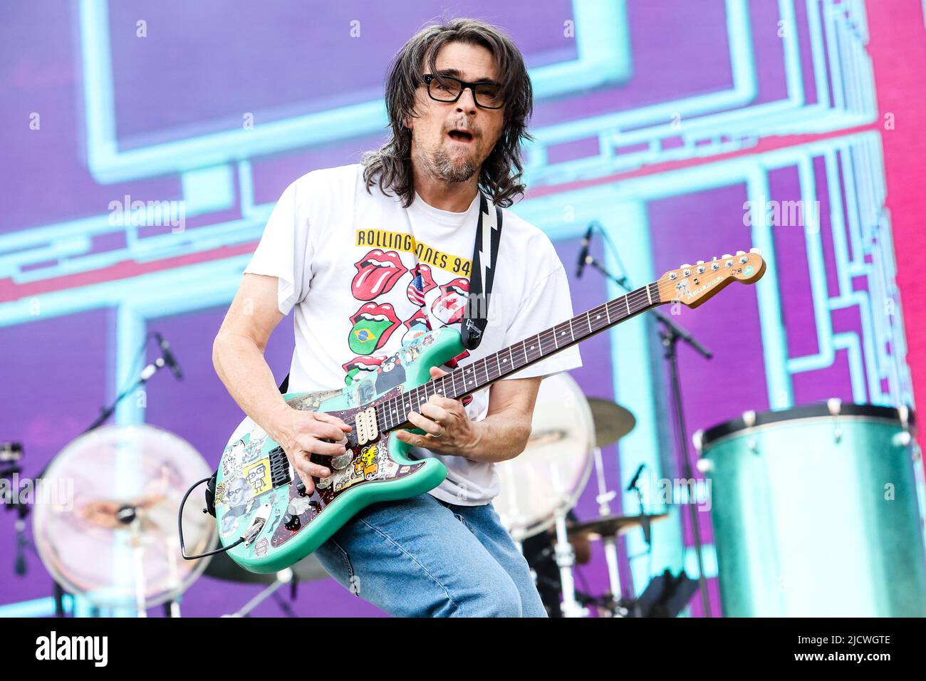 Milan, Italie, 15 juin 2022. Weezer en concert au festival IDAYS Banque D'Images