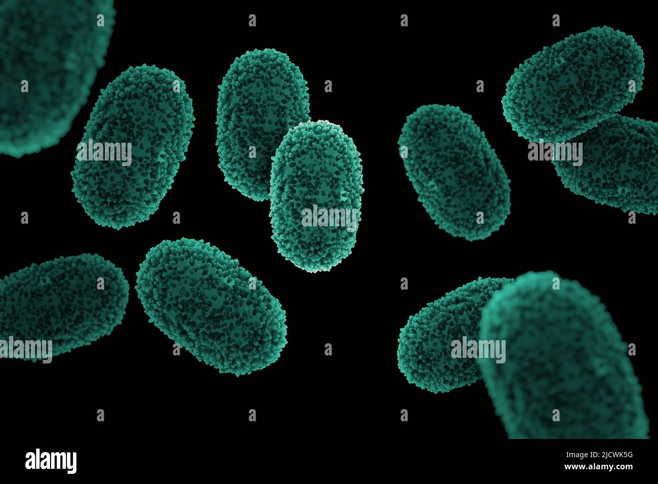 Monkeypox virus 3D en images médicales. Monkey Pox est une infection ...