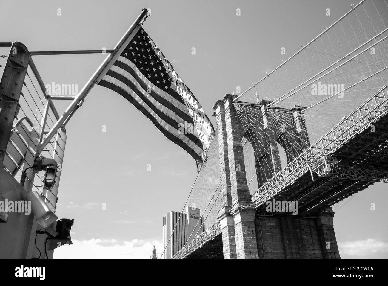 Le Pont de Brooklyn à New York Banque D'Images