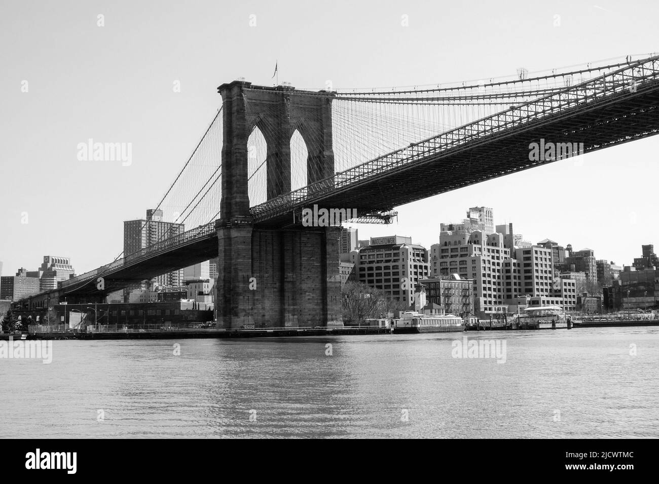 Le Pont de Brooklyn à New York Banque D'Images