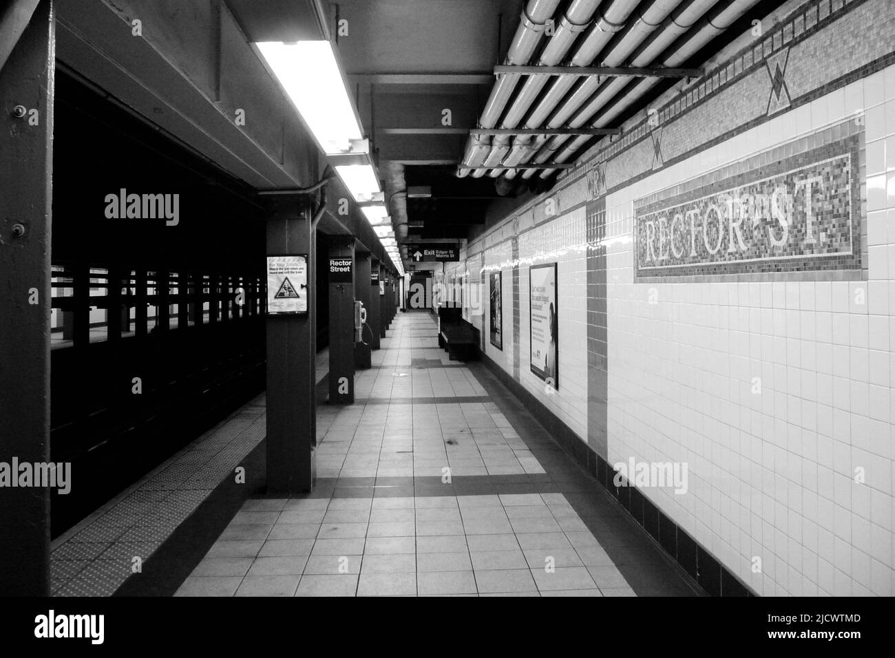 Station de métro Rector St. à New York Banque D'Images