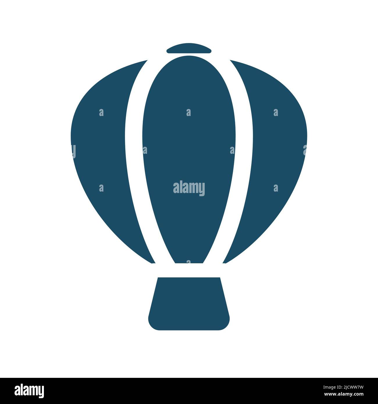 Icône de ballon d'air plat bleu foncé de haute qualité. Pictogramme, ensemble d'icônes, illustration. Utile pour le site Web, la bannière, les cartes de vœux et les médias sociaux. Banque D'Images