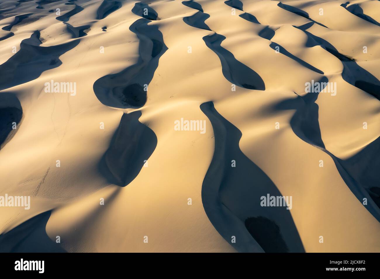 Dunes, Gran Canaria , Maspalomas, tirs de drone de dunes de sable Banque D'Images
