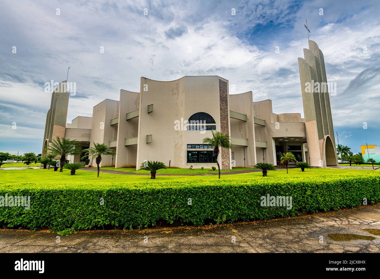 Cathédrale Sagrado Coracao de Jesus, Sinop, Mato Grosso, Brésil, Amérique du Sud Banque D'Images