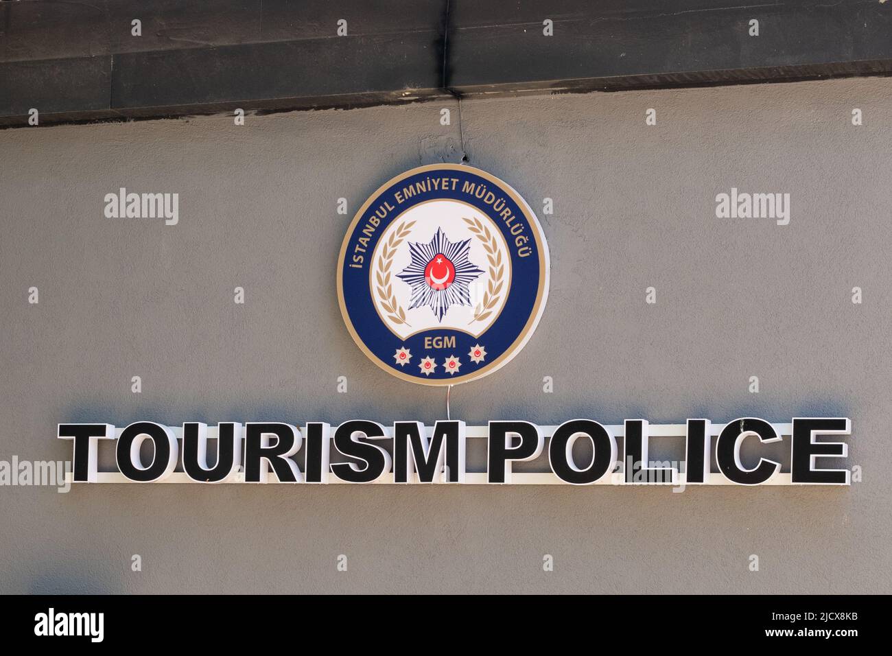 Police du tourisme Istanbul Turquie Banque D'Images