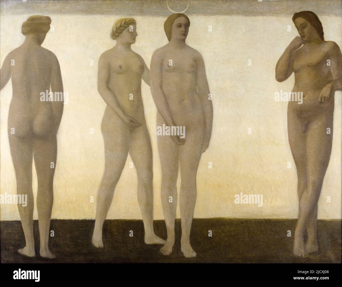 Vilhelm Hammershoi, Artemis, peinture à l'huile sur toile, 1893-1894 Banque D'Images