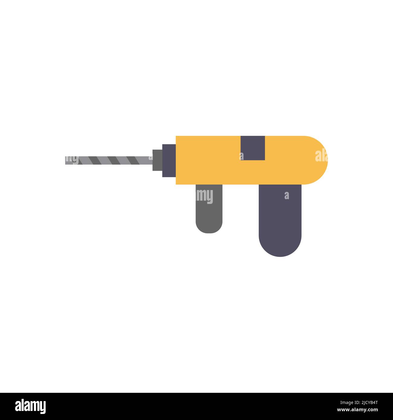 Outil de perçage icône de réparation de l'équipement vectoriel. Symbole des travaux de construction illustration de l'industrie et symbole des instruments mécaniques. Constructeur industriel de matériel obje Illustration de Vecteur