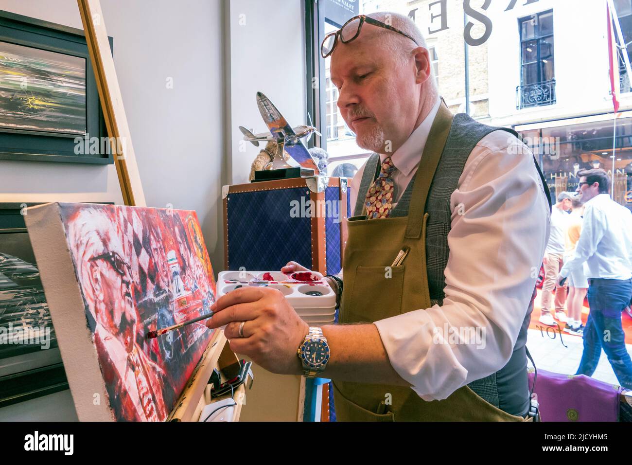 Concours sur le salon de la voiture classique Savile Row à Londres Banque D'Images