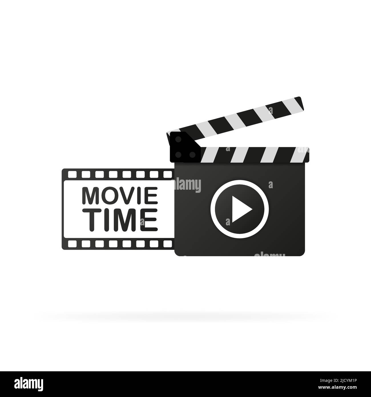 Illustration de la soirée cinéma. Concept poster cinéma. Bannière pour cinéma. Illustration de Vecteur