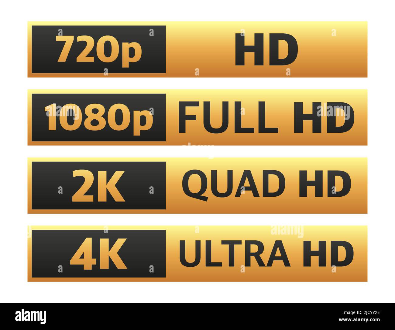 Téléviseur moderne Full hd 4K, design parfait pour toutes les applications. Mettre en place les affiches technologiques. Illustration vectorielle. Illustration de Vecteur