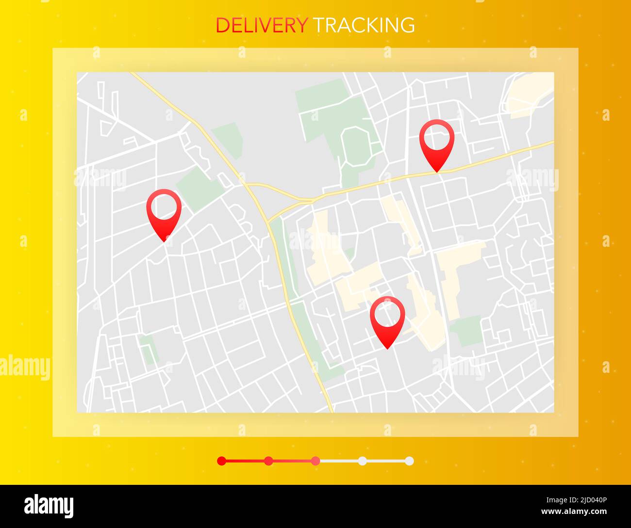 Bannière Web pour la conception d'applications mobiles. Concept de service de livraison en ligne. Concept de commande en ligne. Illustration de Vecteur