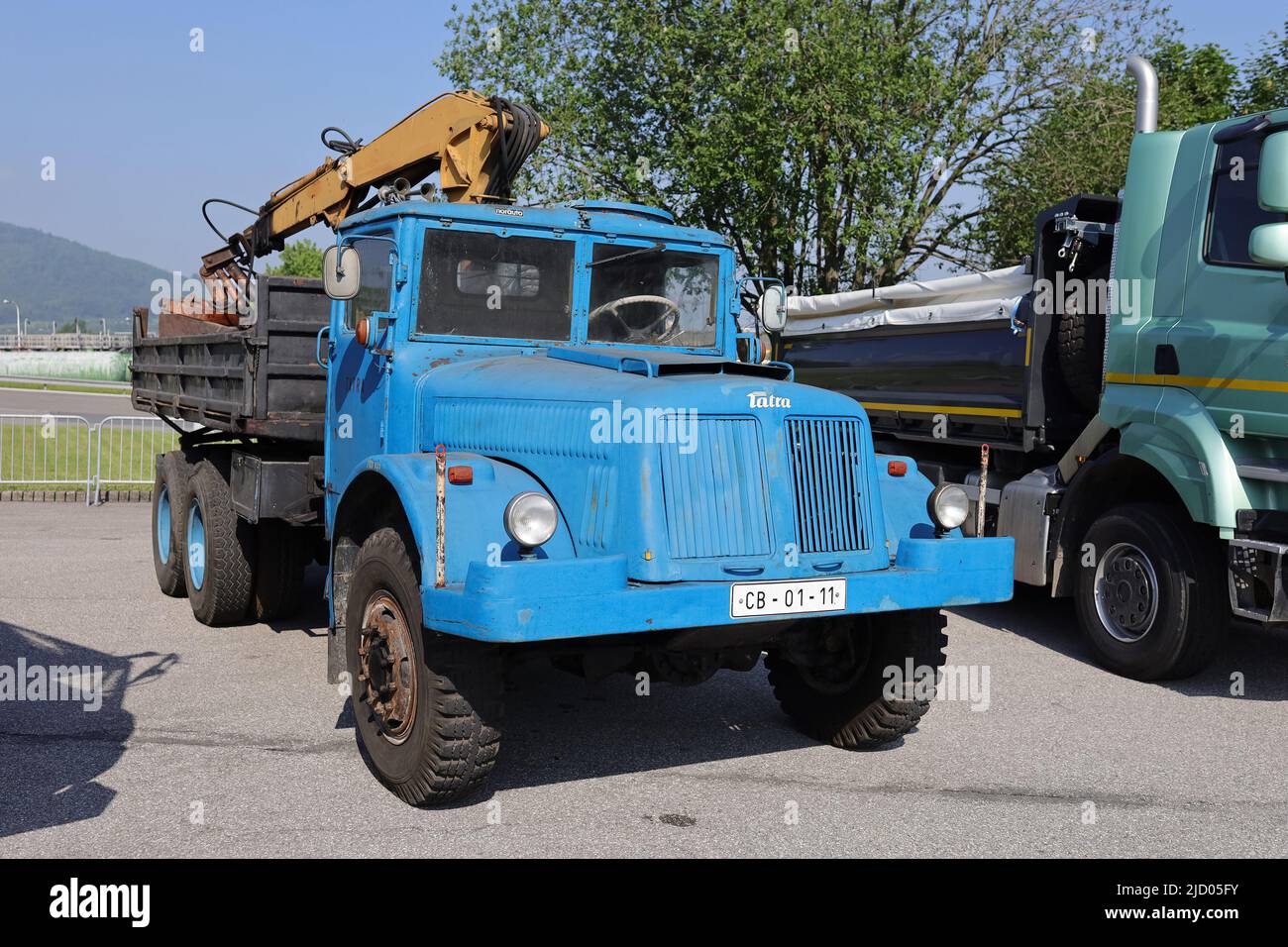 Koprivnicke dny techniky, Koprivnice, République Tchèque, Tchéquie - 5 juin, 2022: Tatra 111 - camion historique et camion. Exposition et exposition de véh Banque D'Images
