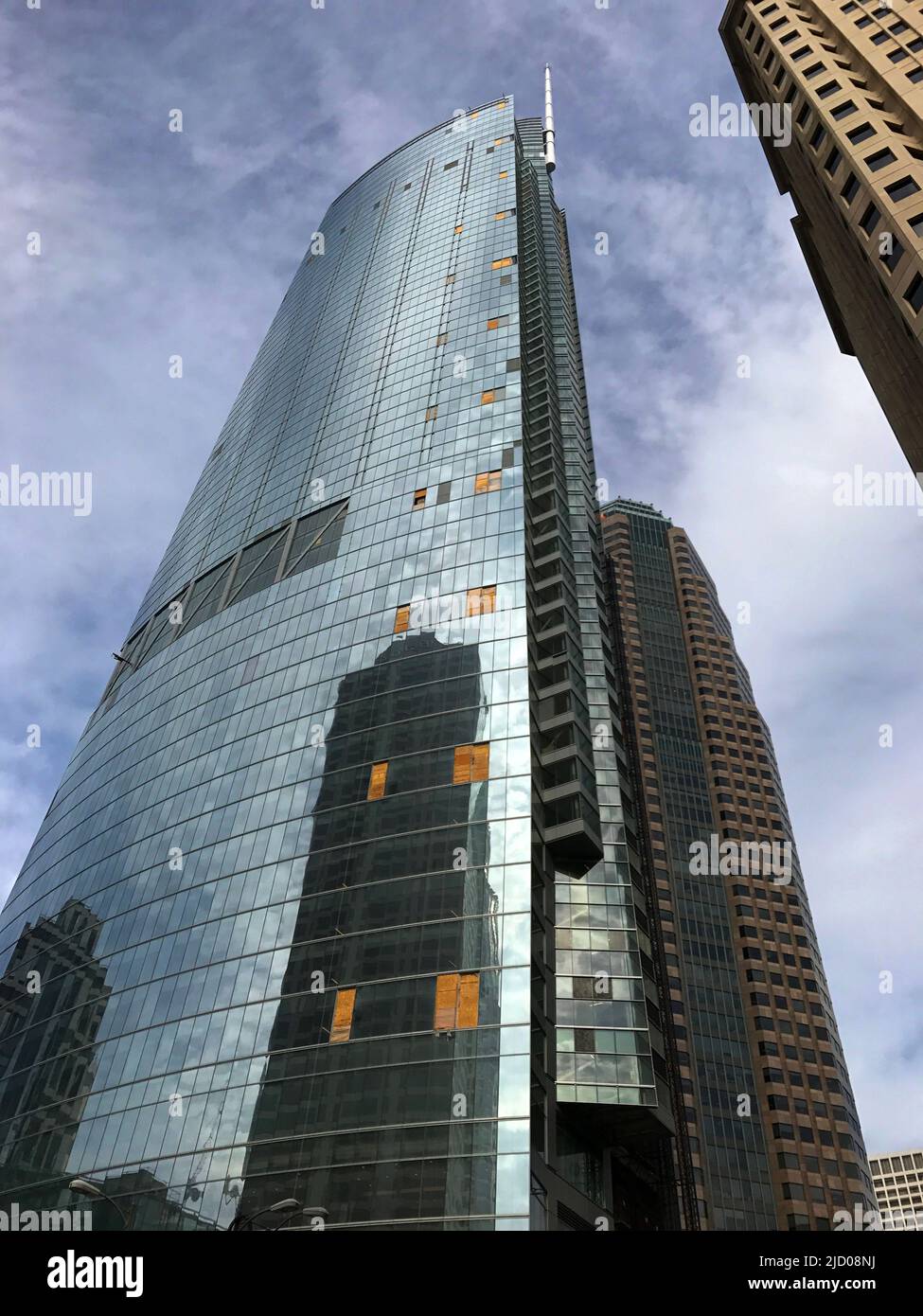 Californie le Wilshire Grand Centre est actuellement le plus haut bâtiment du centre-ville de Los Angeles, en Californie Banque D'Images