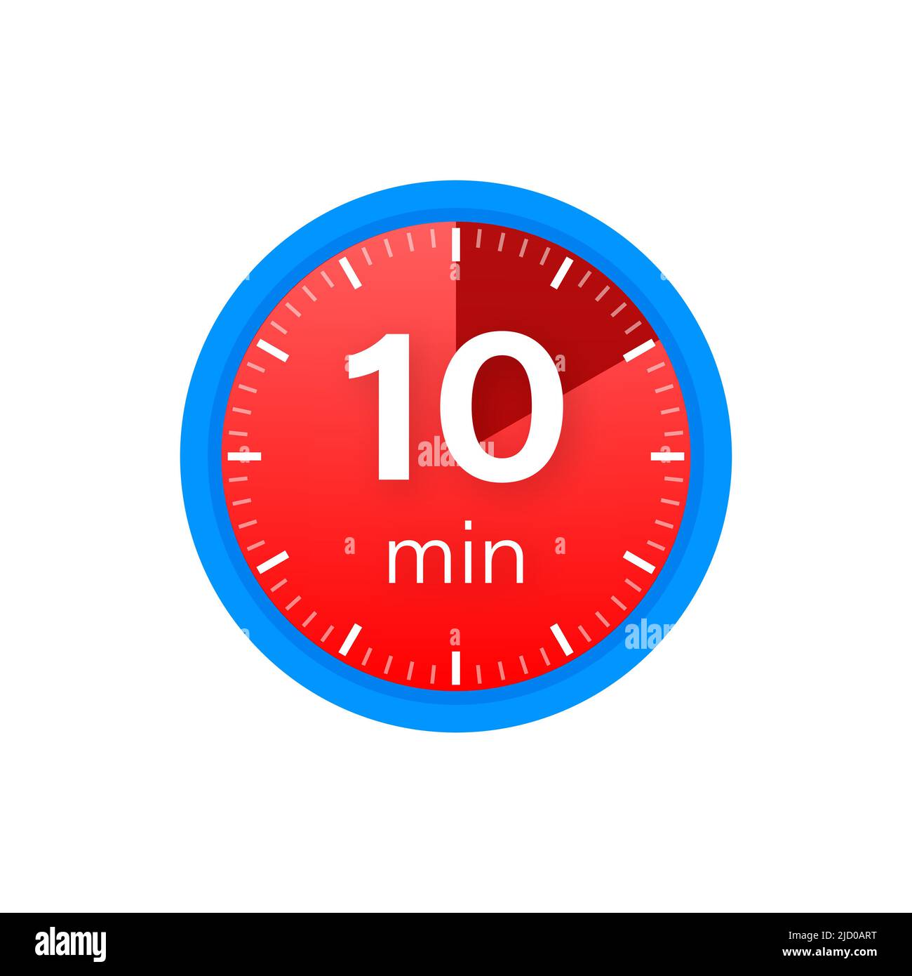 Timer 10 minutes vector illustration Banque de photographies et d'images à  haute résolution - Alamy
