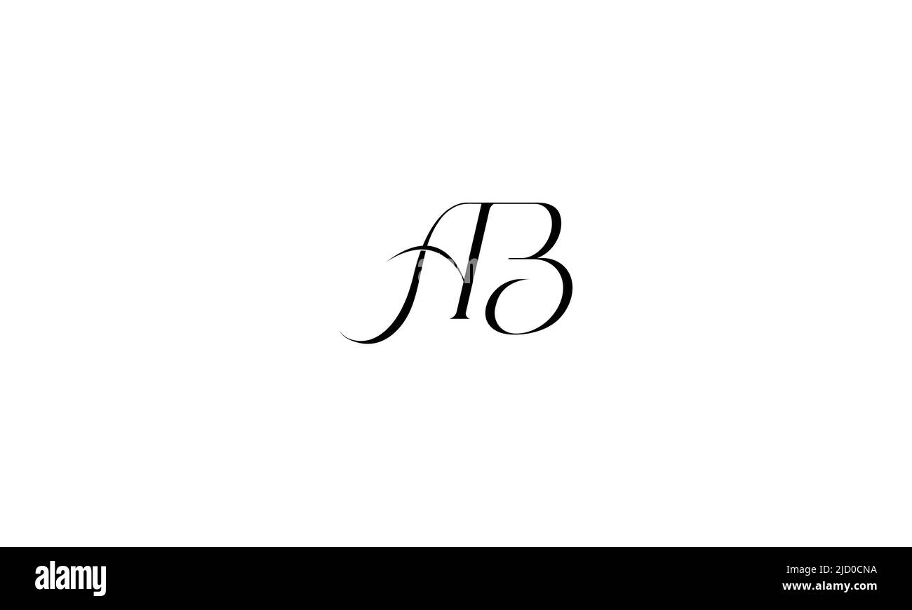 AB, BA lettres abstraites logo monogramme Illustration de Vecteur