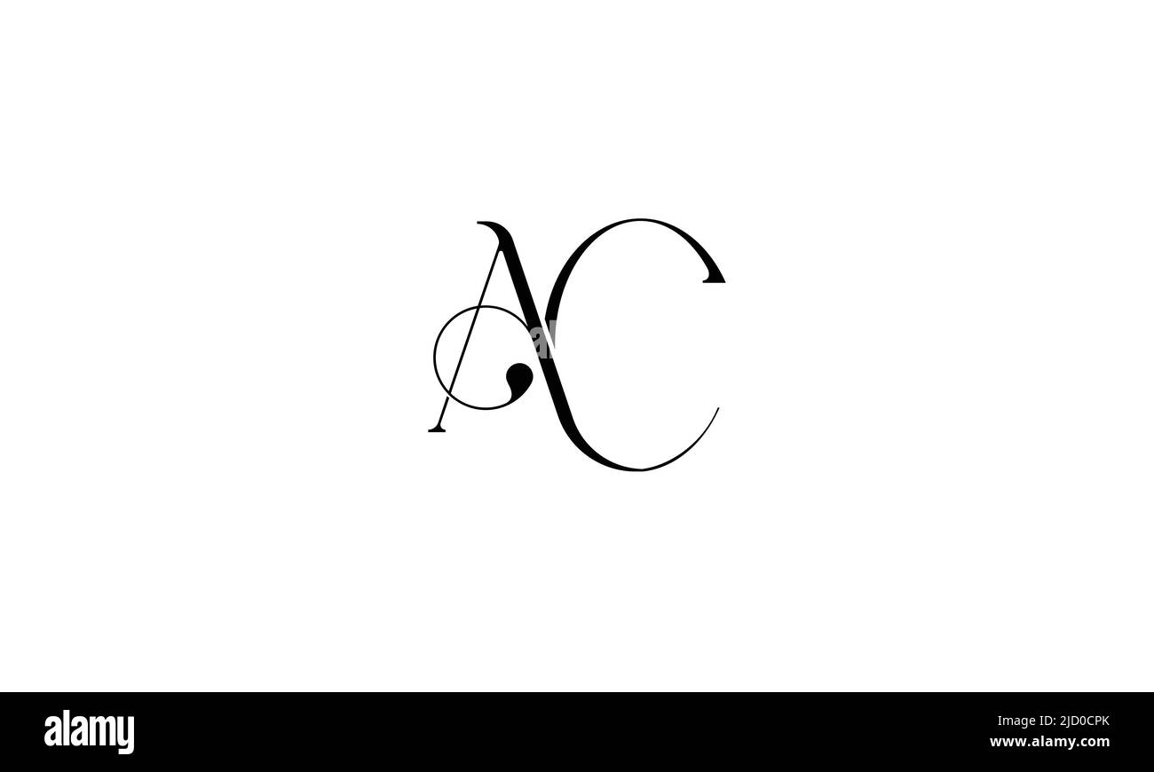AC, CA lettres abstraites logo Monogram Illustration de Vecteur