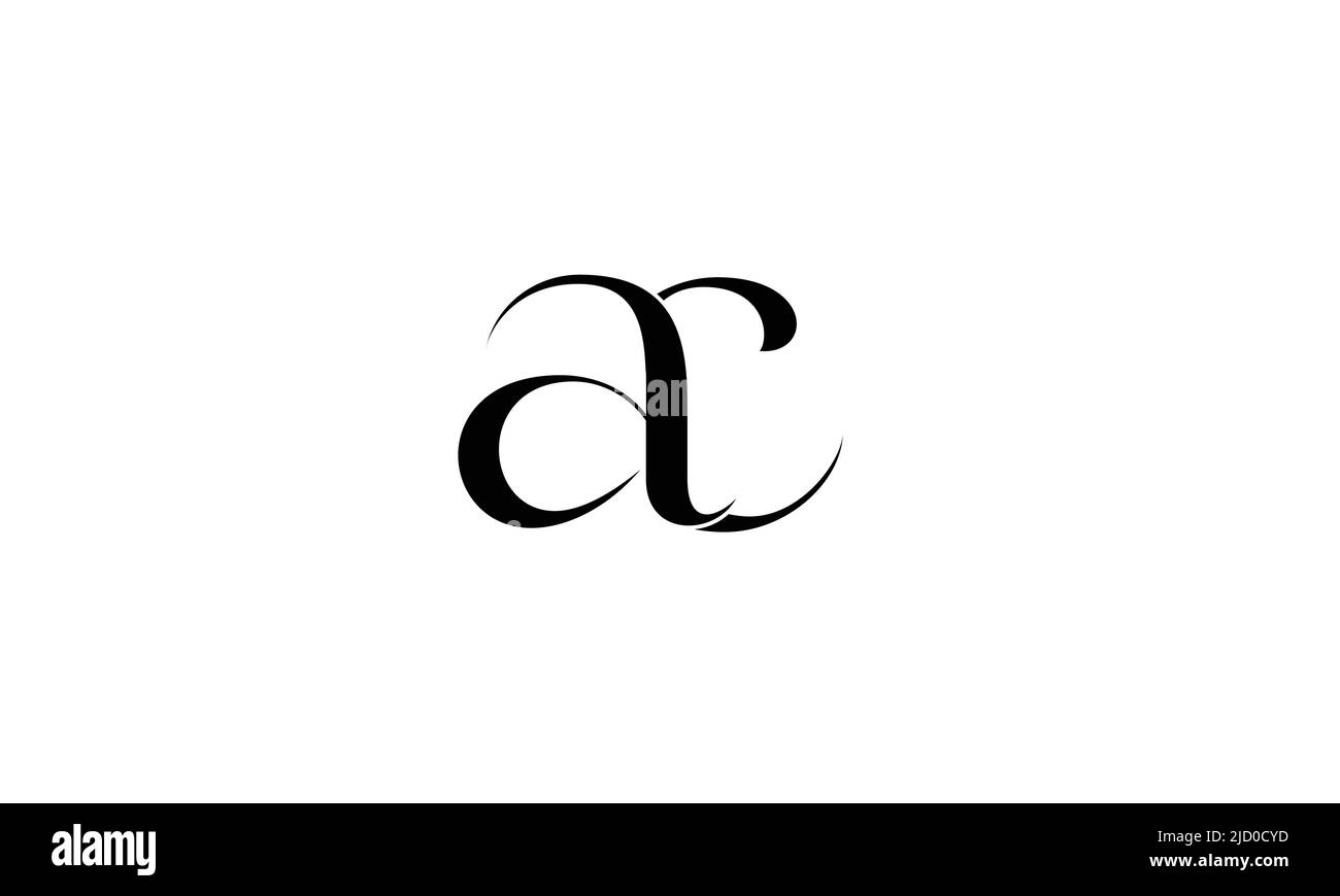 AC, CA lettres abstraites logo Monogram Illustration de Vecteur