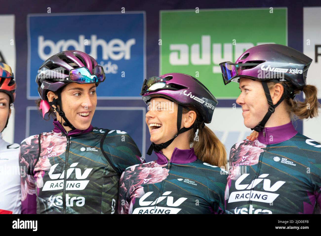 Quinty ton, Eva Buurman, Thalita de Jong, les cyclistes de Liv Racing