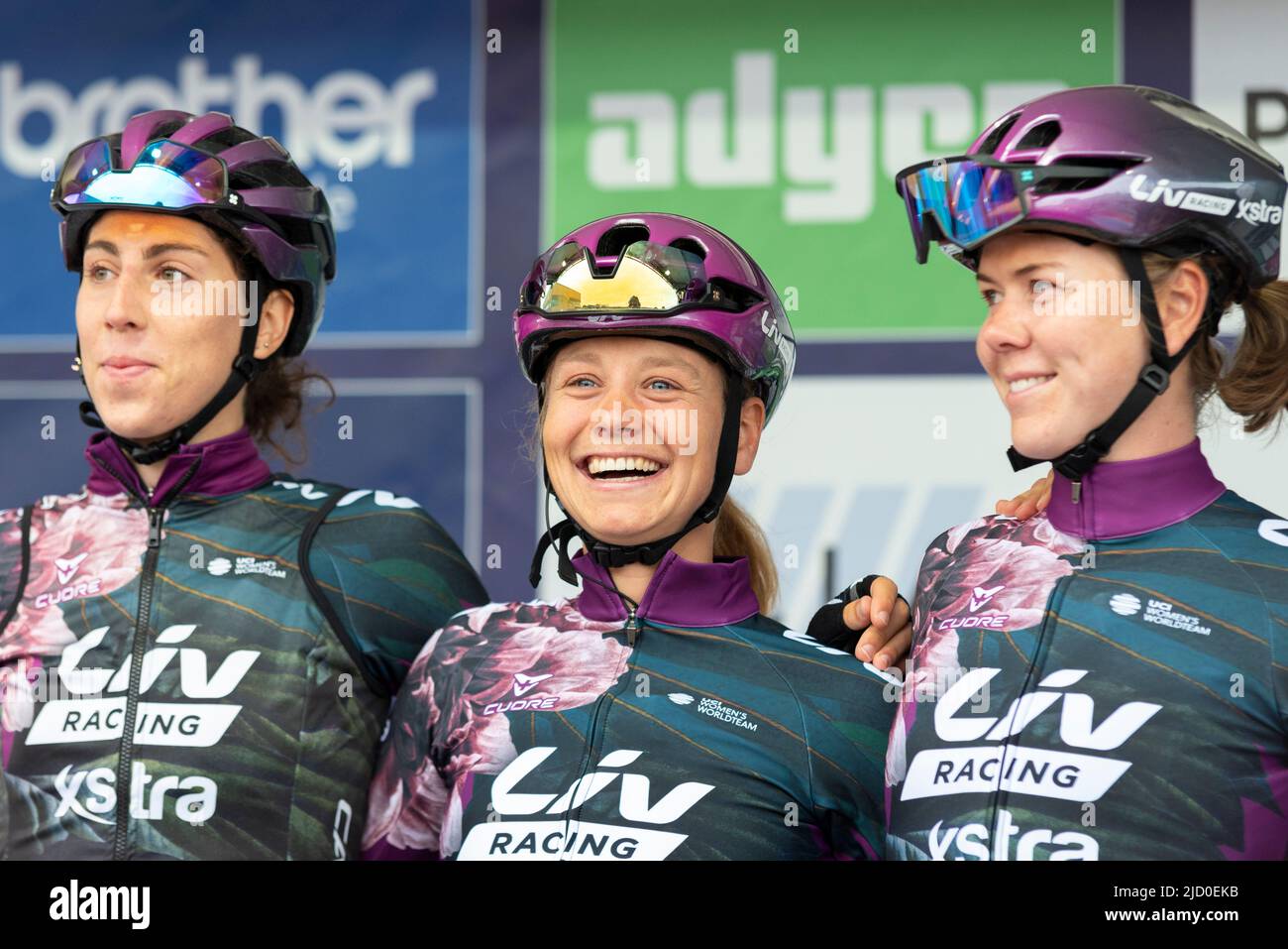 Quinty ton, Eva Buurman, Thalita de Jong, les cyclistes de Liv Racing