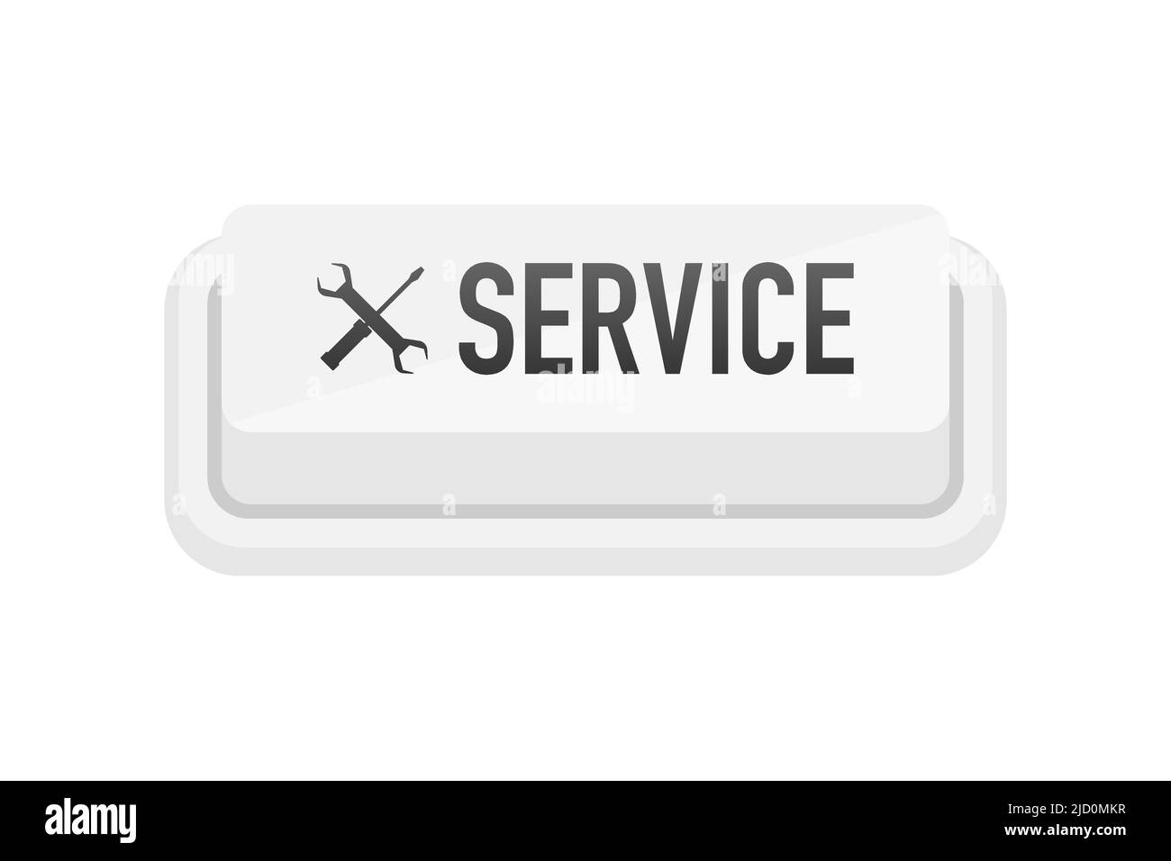 Bannière avec bouton de service pour la conception de concept. Bannière vectorielle. Vecteur d'icône d'appel Illustration de Vecteur