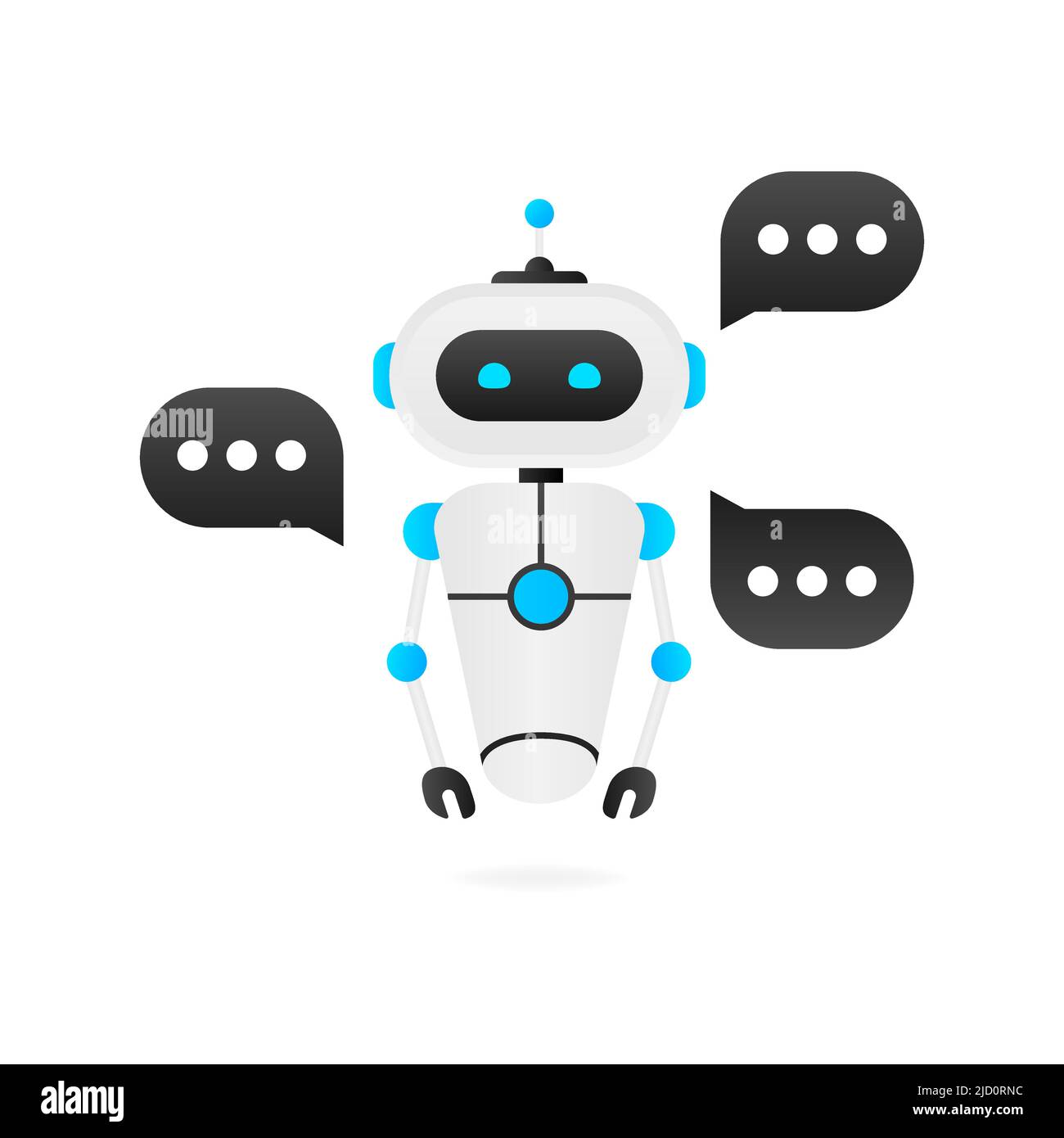 Chatbot Icon concept, chat bot ou chatterbot. Assistance virtuelle