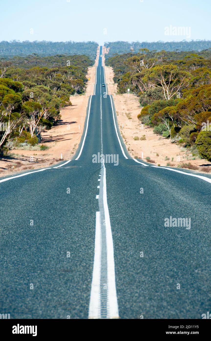 Eyre Highway - Australie occidentale Banque D'Images