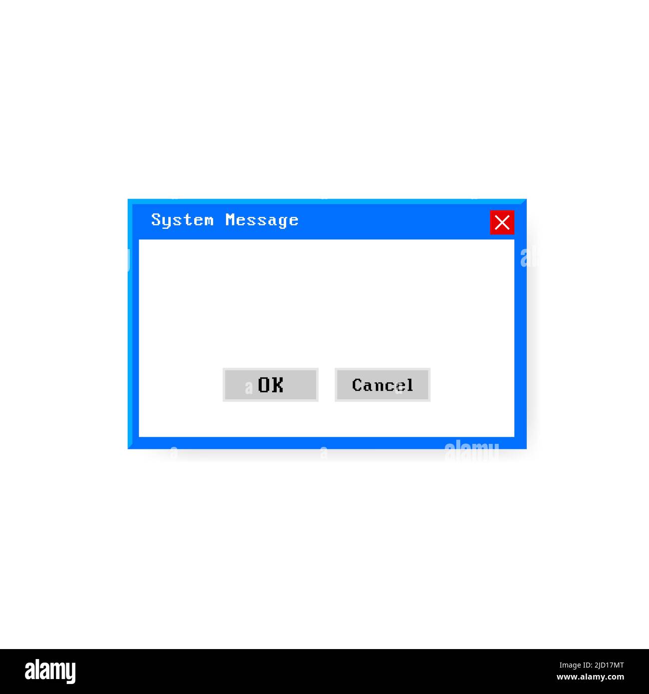 Erreur système vecteur icône échec interface pc. Message d'erreur fenêtre contextuelle d'alerte de l'ordinateur Illustration de Vecteur