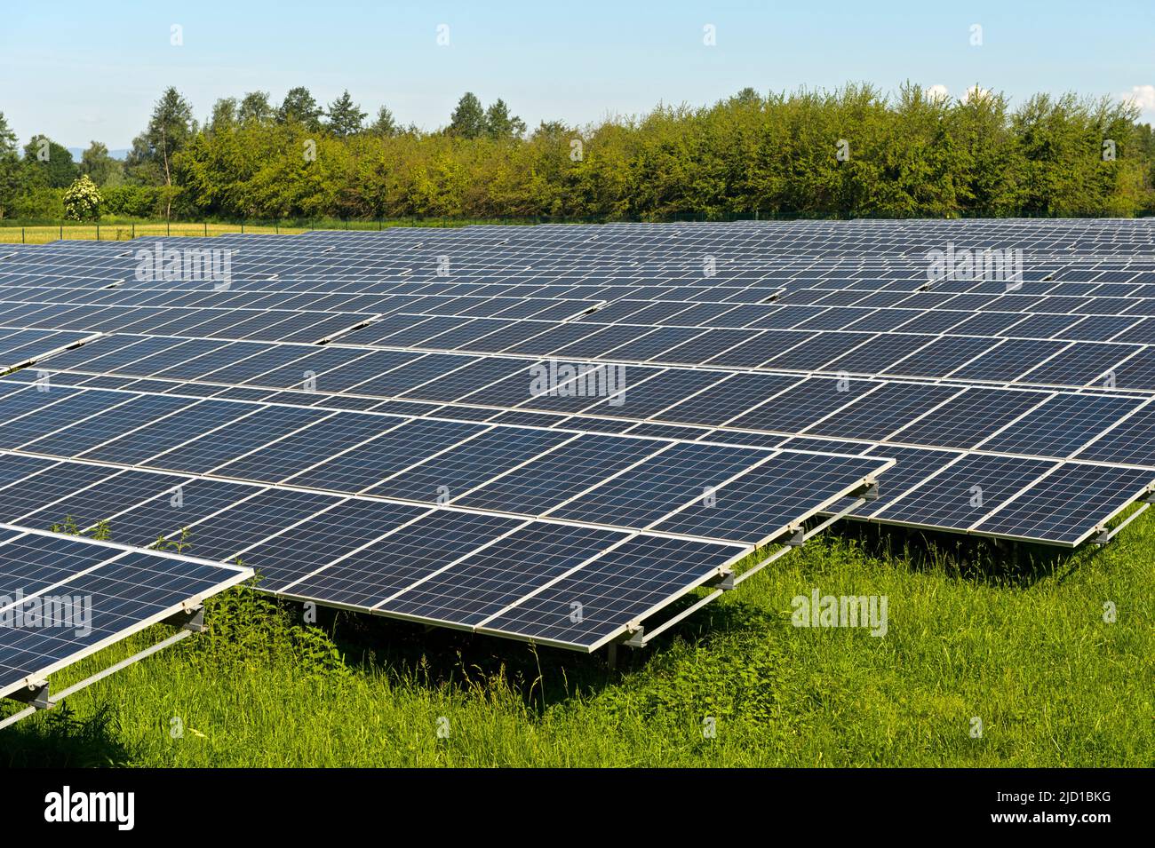 Panneau solaire dans le parc solaire de Vogtsburg, Vogtsburg, Kaiserstuhl, Bade-Wurtemberg, Allemagne Banque D'Images