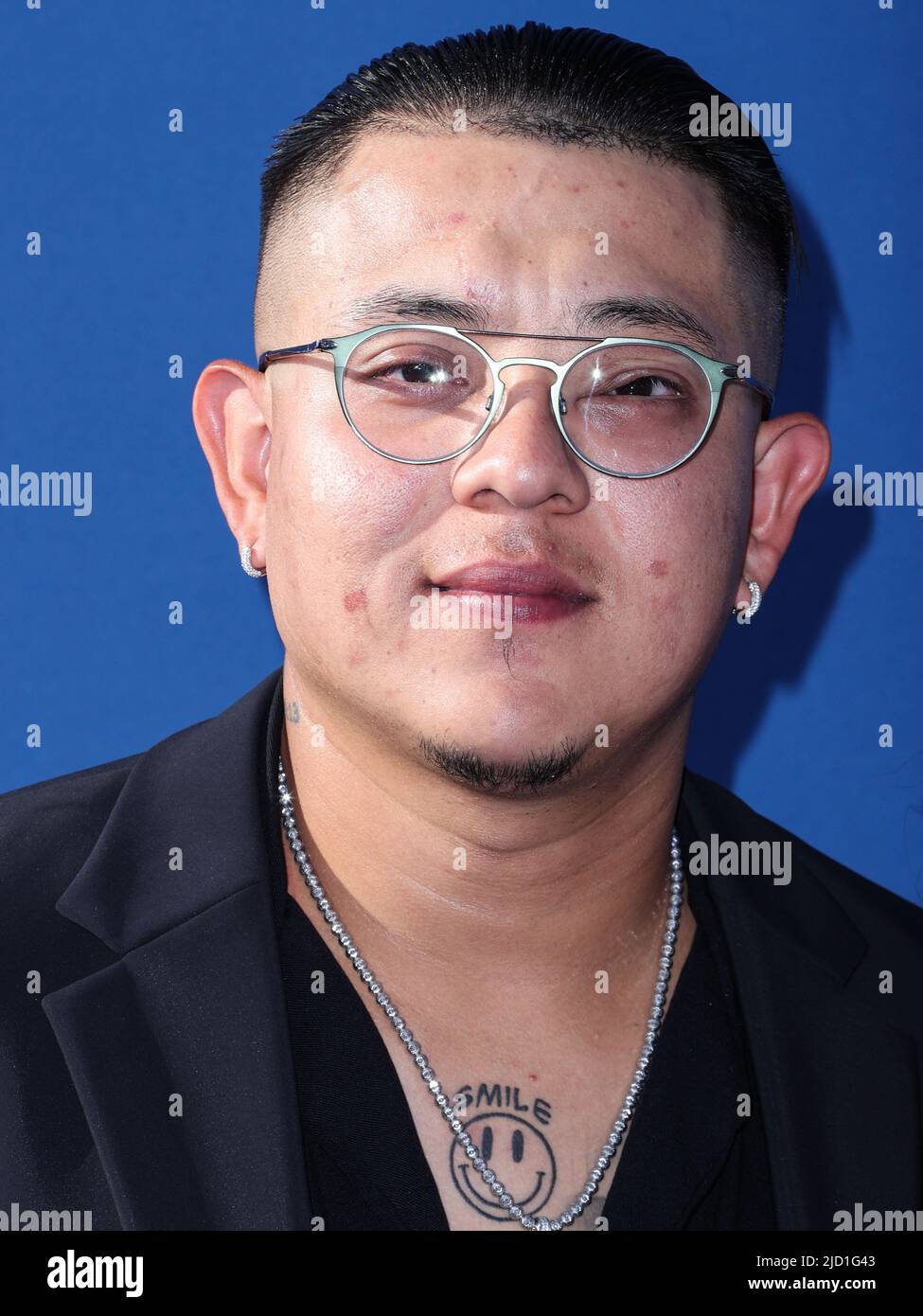 Los Angeles, États-Unis. 16th juin 2022. LOS ANGELES, CALIFORNIE, États-Unis - JUIN 16 : le pichet de baseball professionnel mexicain Julio Ur'as (Julio Urias) arrive au gala annuel du diamant bleu 2022 de la Fondation Los Angeles Dodgers (LAFD) qui se tient au stade Dodger, sur 16 juin 2022, à Los Angeles, Californie, États-Unis. (Photo de Xavier Collin/image Press Agency) Credit: Image Press Agency/Alay Live News Banque D'Images