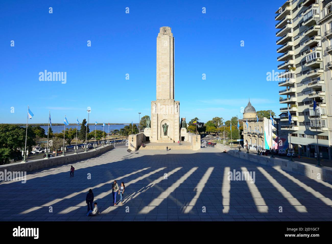 Monument du drapeau, Monumento Historico Nacional a la Bandera, Rosario, province de Santa Fe, Argentine Banque D'Images