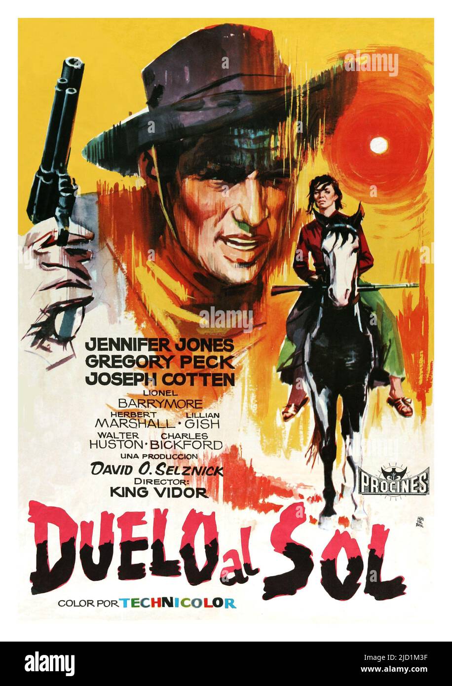 GREGORY PECK en DUEL AU SOLEIL (1946), dirigé par LE ROI-BAL. Crédit: SELZNICK/RKO / Album Banque D'Images