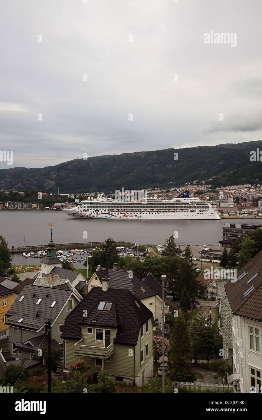 Norwegian Star, Bergen, Norvège Banque D'Images