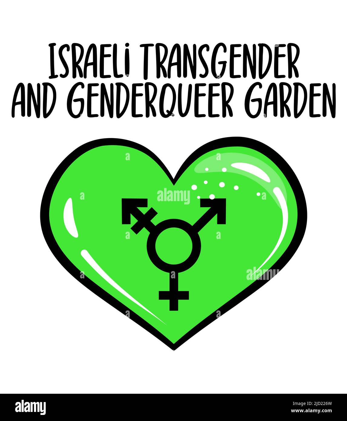 Jardin transgenre et genderqueer israélien - coeur arc-en-ciel sticker Pride Banner. Couleurs des drapeaux LGBT. Illustration du vecteur du mois de la fierté heureuse. LGBTQ plus c Illustration de Vecteur