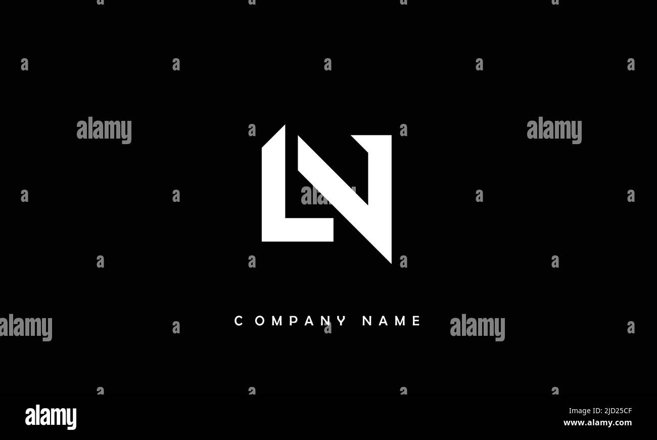 Lettres d'alphabet LV, VL logo Monogramme Illustration de Vecteur