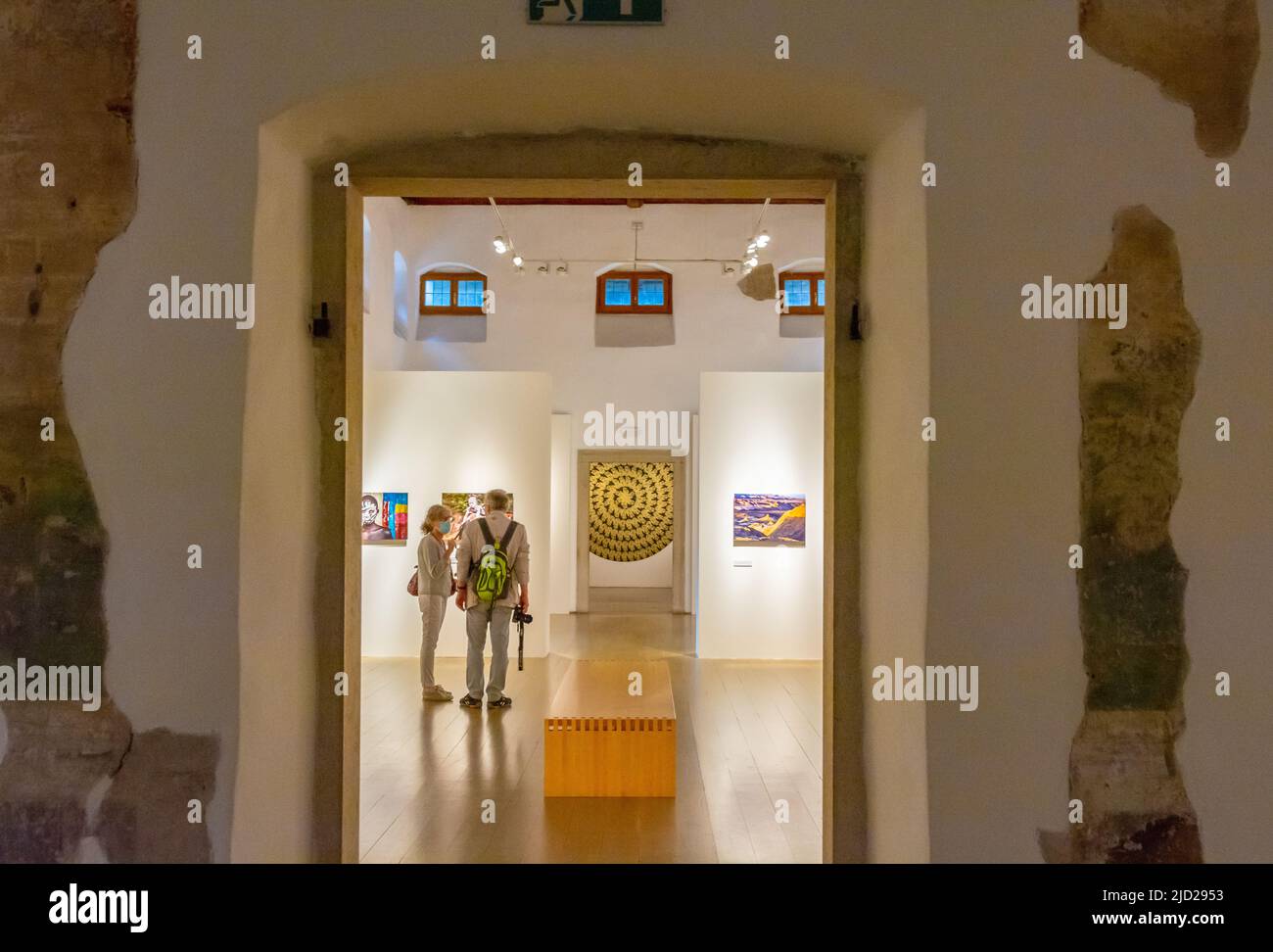 Exposition du célèbre photographe Steve Mc Curry au Palazzo delle Albere, un bâtiment de la Renaissance dans la ville de trente, Trentin-Haut-Adige-Italie Banque D'Images