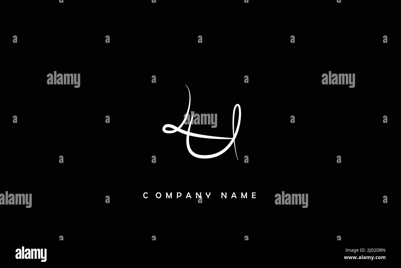 Lu, UL lettres abstraites logo Monogramme Illustration de Vecteur