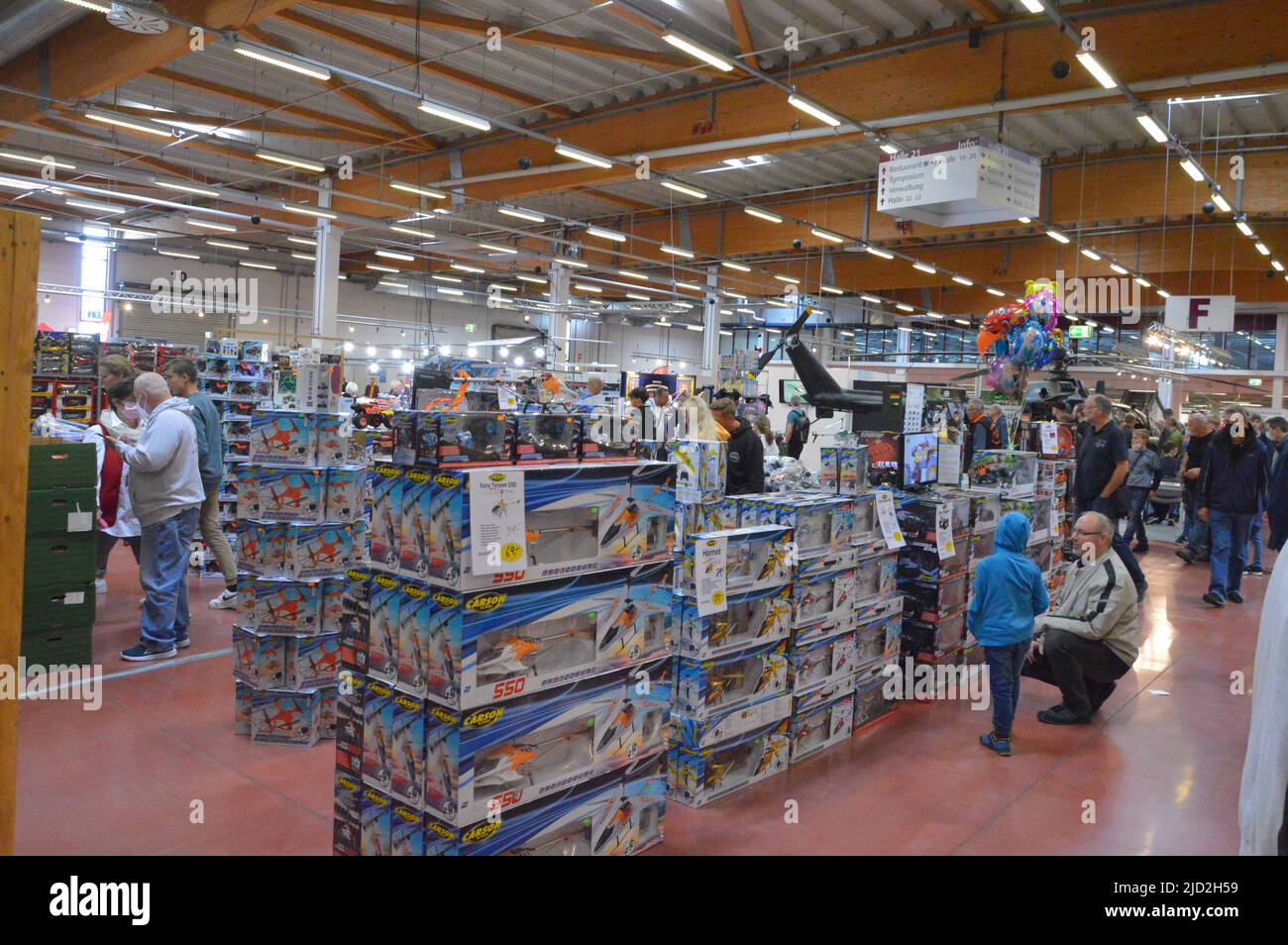 Visiteurs au salon du bâtiment modèle de Bad Salzuflen 2022 Banque D'Images