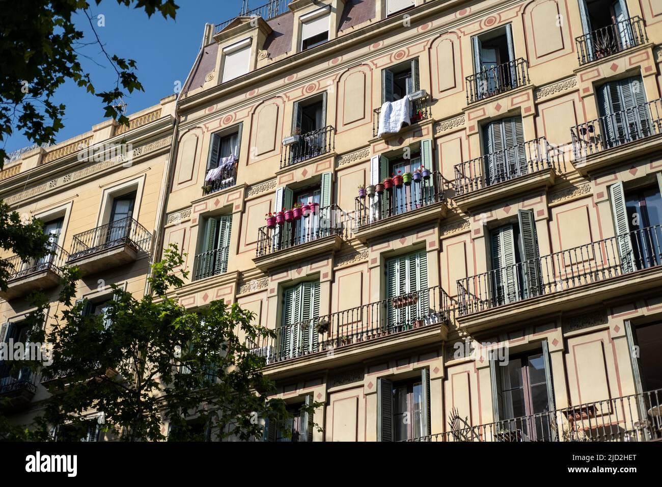 Les rues de Barcelone, Espagne. Banque D'Images