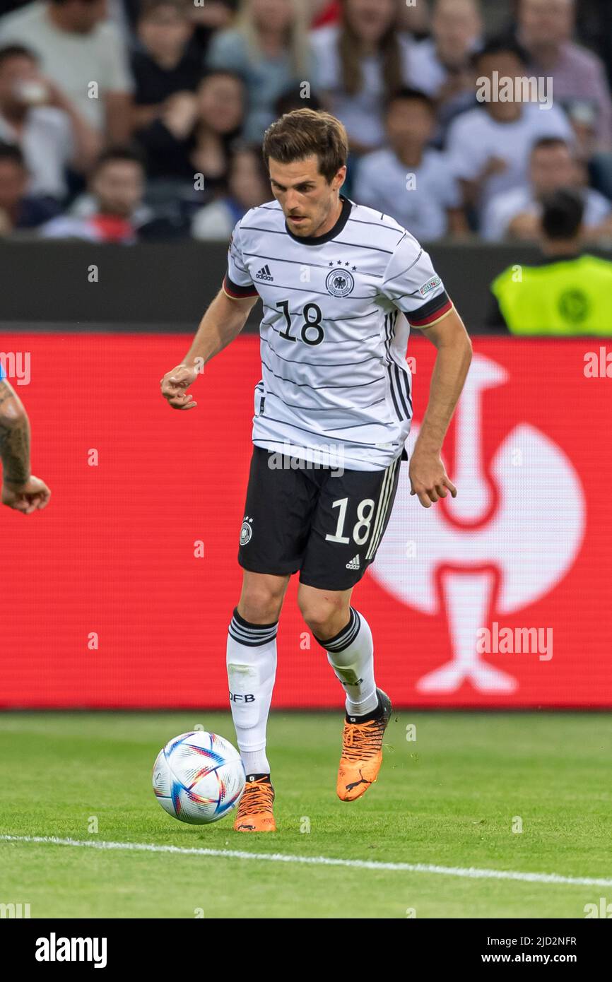 Jonas Hofmann (Allemagne) lors du match de l'UEFA Nations League 2022 2023 entre l'Allemagne 5-2 Italie au stade Borussia-Park sur 14 juin 2022 à Monchengladbach, Allemagne. Credit: Maurizio Borsari/AFLO/Alay Live News Banque D'Images