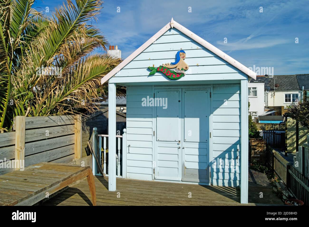 Royaume-Uni, Kent, Whitstable Beach Hut Banque D'Images