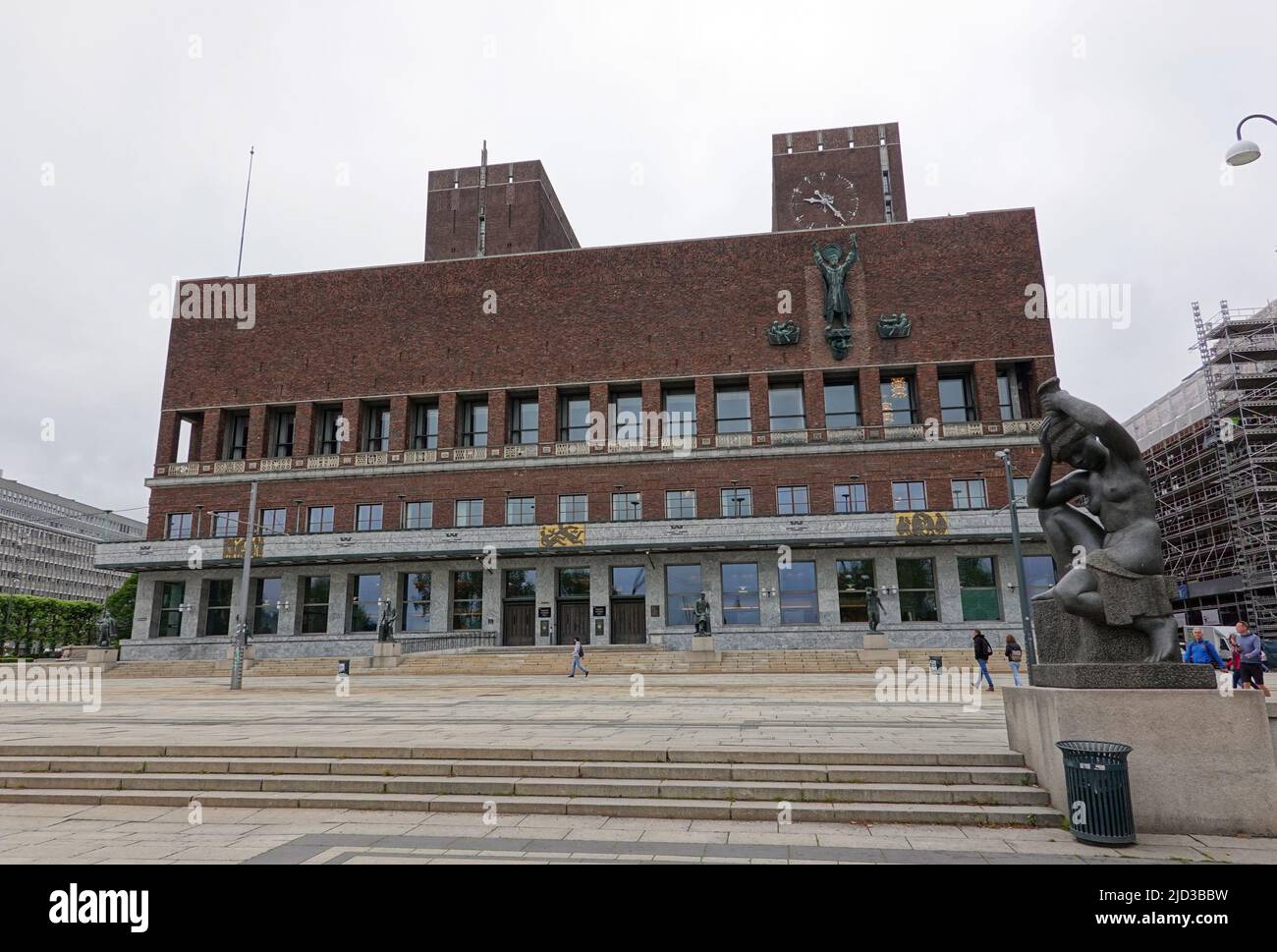 Oslo, Norvège. 09th juin 2022. L'hôtel de ville. Le bâtiment accueille l'attribution annuelle du prix Nobel de la paix. Credit: Kathrin Deckart/dpa/Alay Live News Banque D'Images