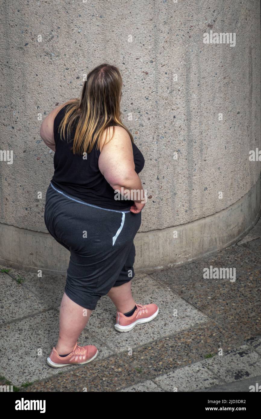 Femme obèse Banque D'Images