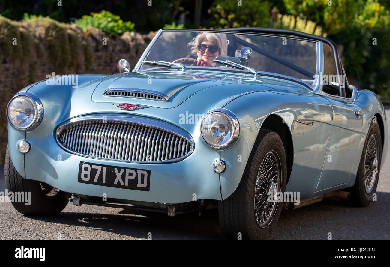 1962 bleu AUSTIN HEALEY 3000 Banque D'Images