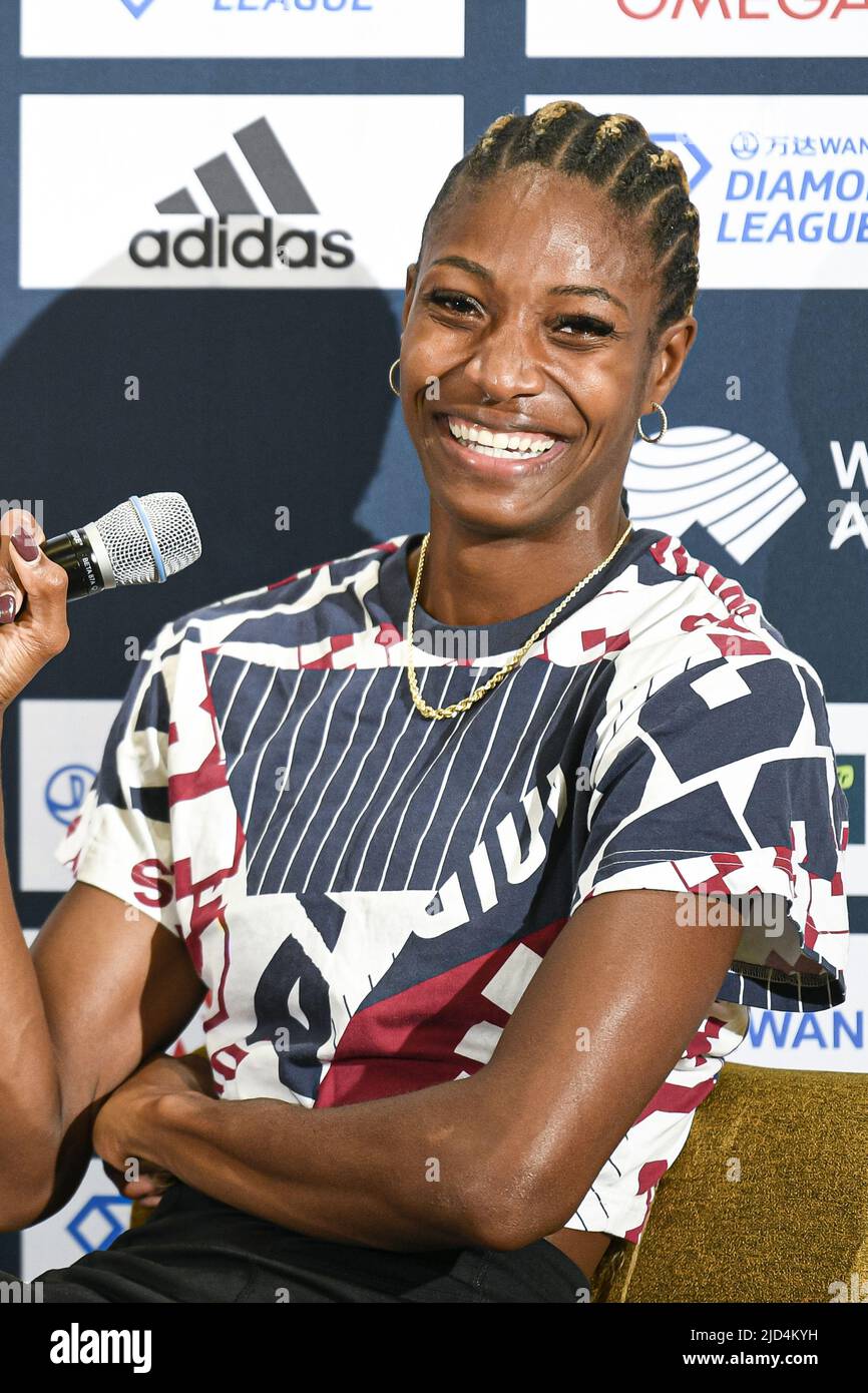 Paris, France. 17th juin 2022. 17 juin 2022, Rome, France: Shaunes Miller-Uibo des Bahamas lors de la Ligue du diamant Wanda 2022, rencontre de Paris (athlétisme) sur 17 juin 2022 au stade de Charlety à Paris, France - photo Victor Joly/DPPI/LiveMedia. (Credit image: © Victor Joly/LPS via ZUMA Press) Credit: Zuma Press/Alay Live News Banque D'Images
