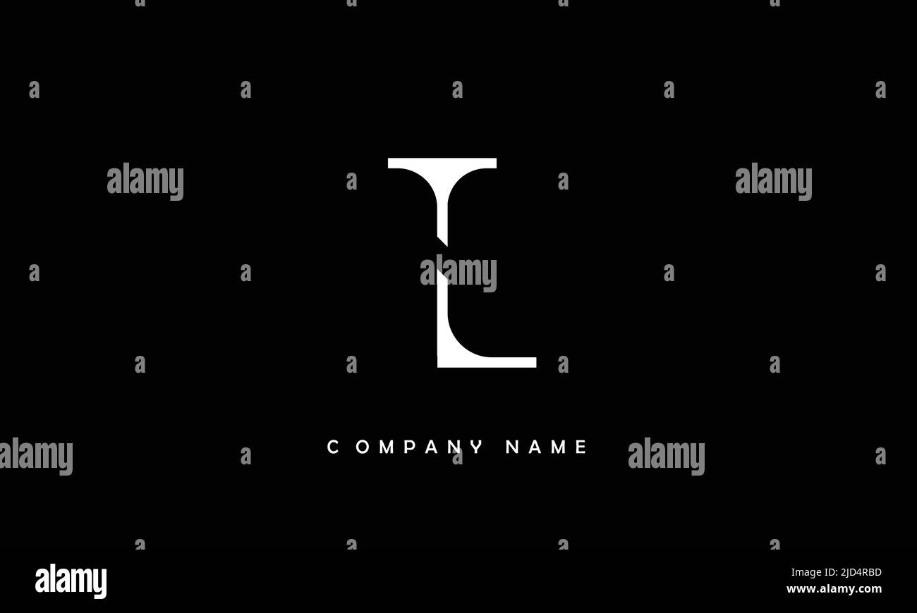 Lettres lettres LT et TL logo Monogramme Illustration de Vecteur